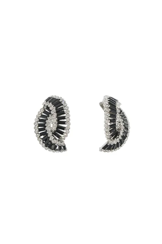 Best hoop earrings with vintage rhinestone embellishments for a retro-glam effect-Alessandra Rich Braided Earrings