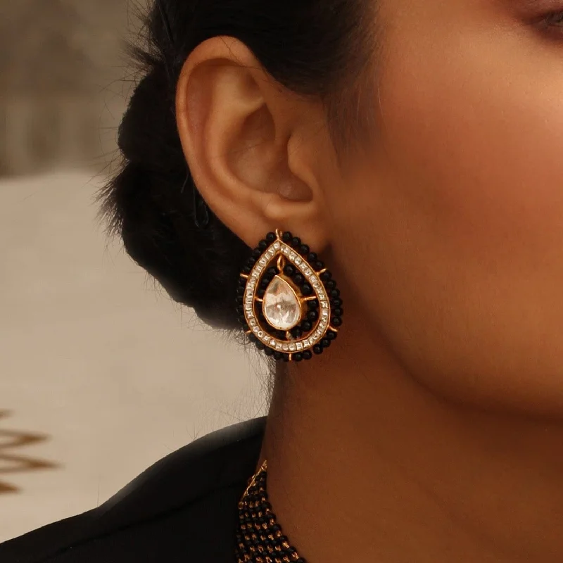 Lightweight hoop earrings for comfortable and all-day wear-Allure Silver Mangalsutra Earring