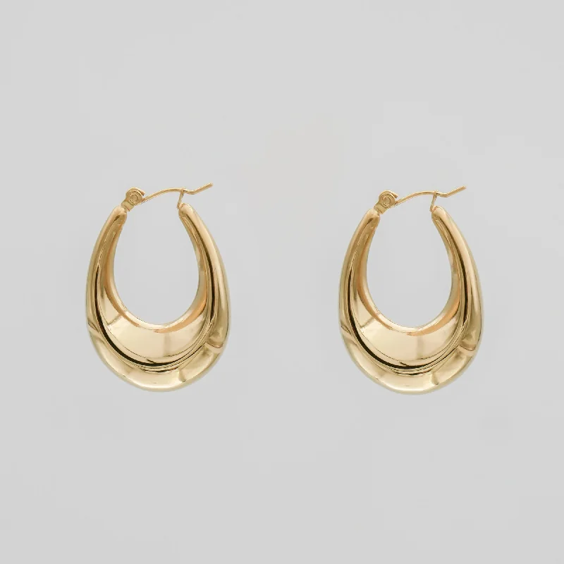 Best hoop earrings with blackened metal for an edgy and bold appearance-Alyssa Hoop Earrings