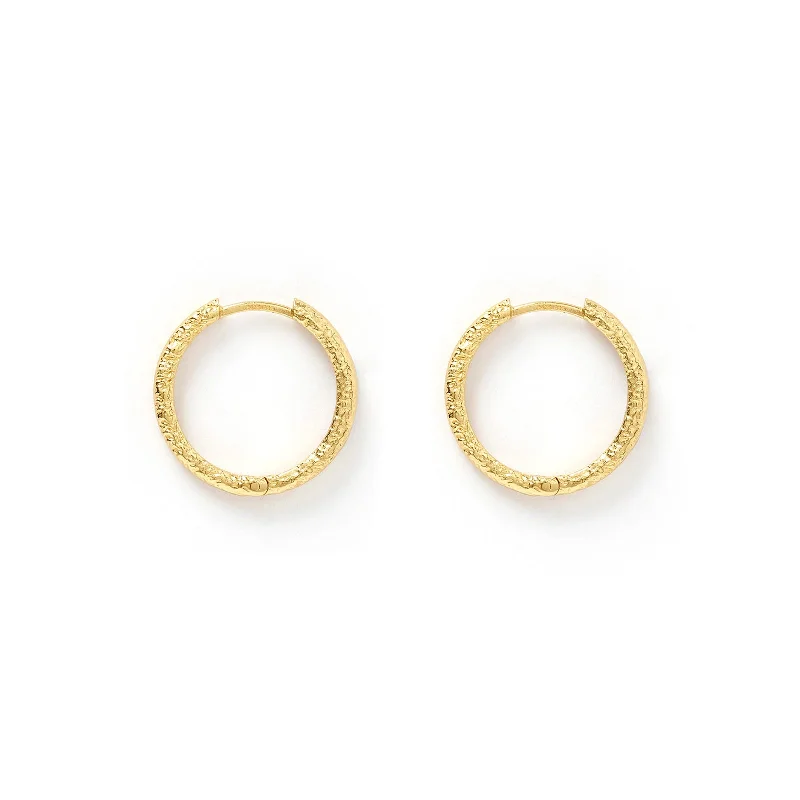 Best hoop earrings with cubic zirconia for a budget-friendly, dazzling look-Arabella Gold Hoop Earrings