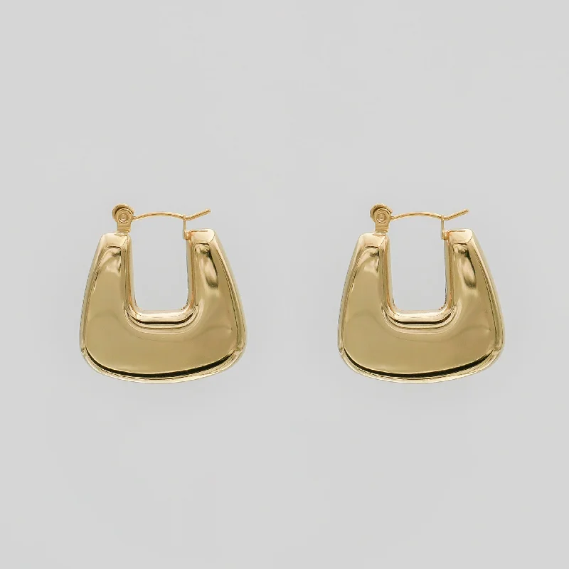 Medium hoop earrings for an everyday look with the perfect balance of style-Aria Chunky Earrings