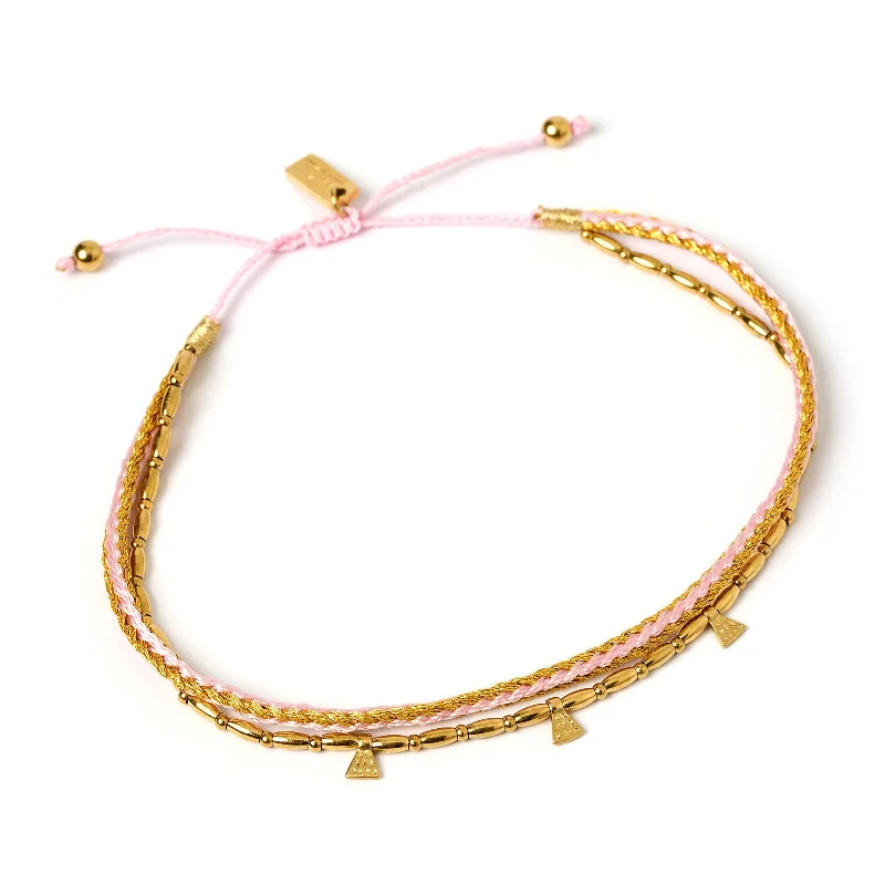 Hoop earrings with spiral designs for a dynamic and fluid look-Bennie Gold Anklet - Ballerina