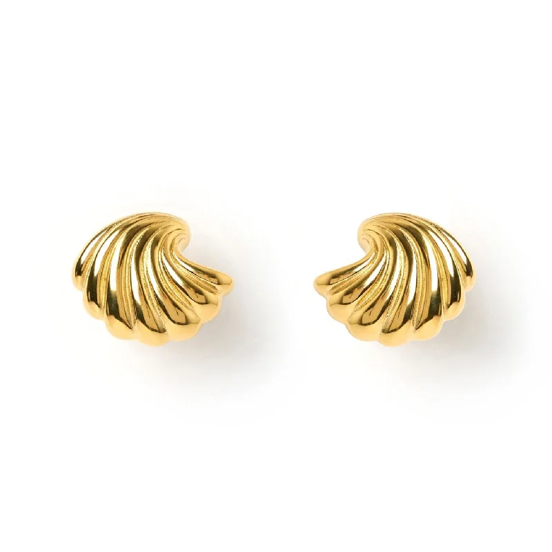 Best hoop earrings with asymmetrical designs for a fashion-forward, avant-garde look-Celeste Gold Earrings