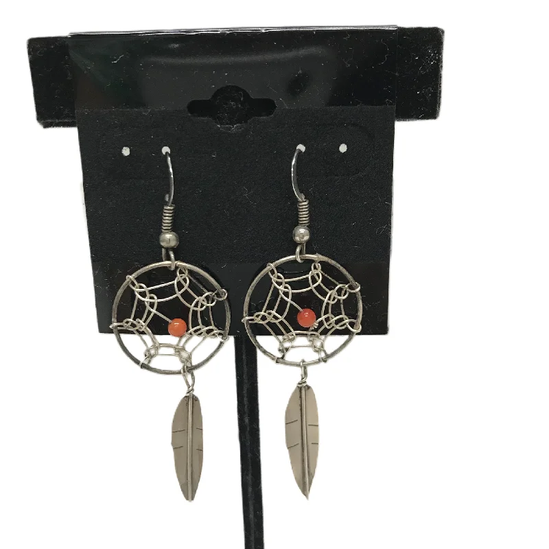 Hoop earrings with heart-shaped frames for a romantic and feminine look-Earrings Dangle/drop By Cme