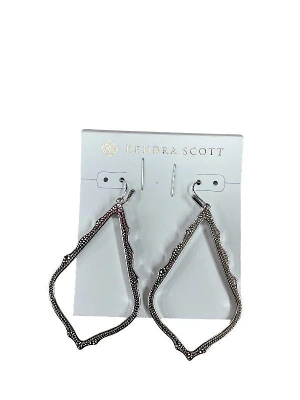 Hoop earrings with enamel stripes for a colorful and eye-catching design-Earrings Dangle/drop By Kendra Scott