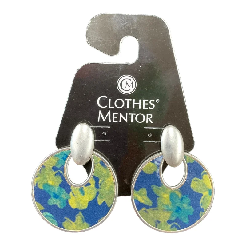 Hoop earrings with resin accents for a bold and colorful design-Earrings Dangle/drop By Patricia Nash