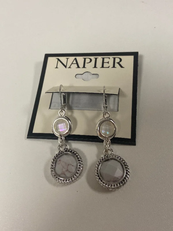 Hoop earrings with crescent moon shapes for a celestial and mystical appearance-Earrings Dangle/drop Napier