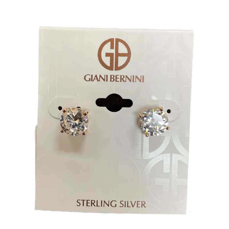 Hoop earrings with rhinestone embellishments for a glamorous and sparkling look-Earrings Sterling Silver By Giani Bernini