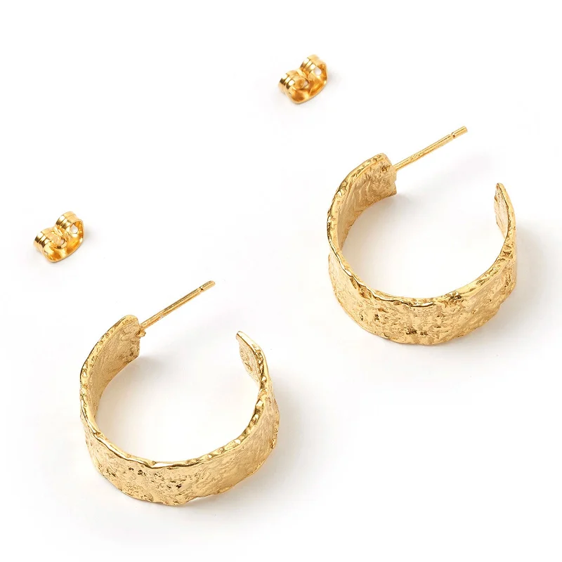 Best hoop earrings with cubic zirconia for a budget-friendly, dazzling look-Gabriella Gold Hoop Earrings