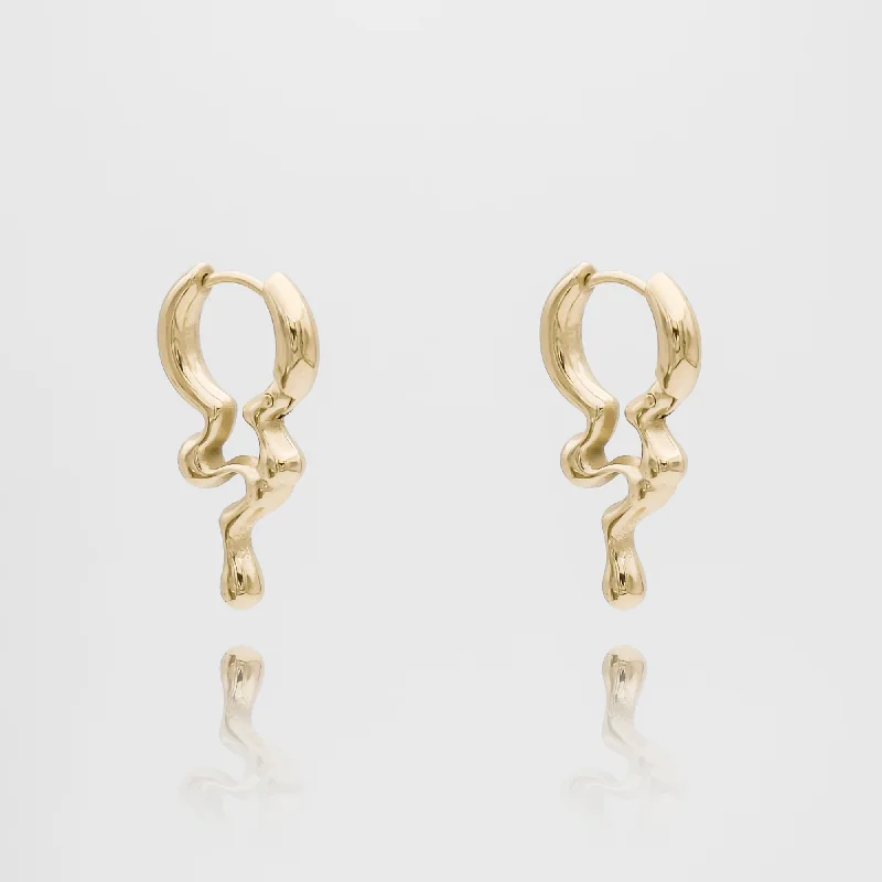 Hoop earrings with dangling charms for a playful and fun look-Inez Earrings