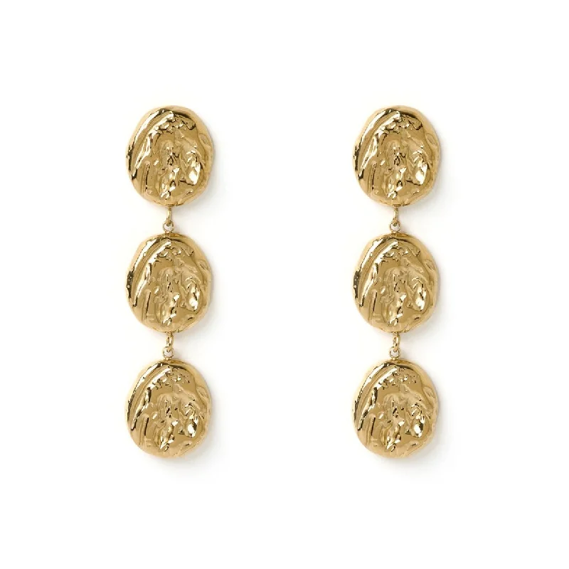 Best hoop earrings with geometric hexagon shapes for a modern, angular look-Izabel Gold Earrings