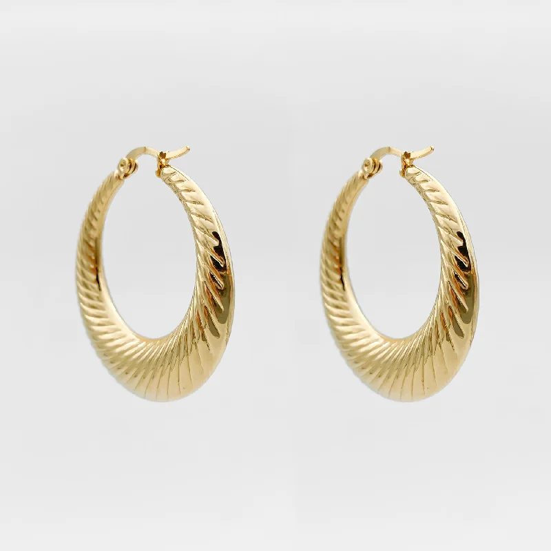 Hoop earrings with twisted metal designs for a dynamic and modern style-Julia Gold Filled Hoops