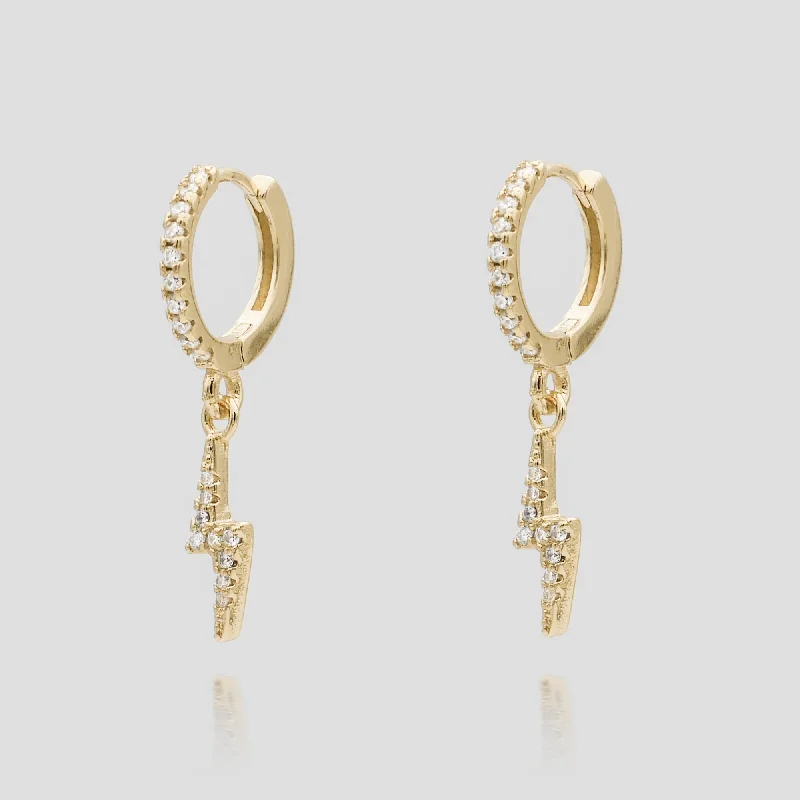 Best hoop earrings with sterling silver for an affordable and chic design-Lightning Bolt Earrings