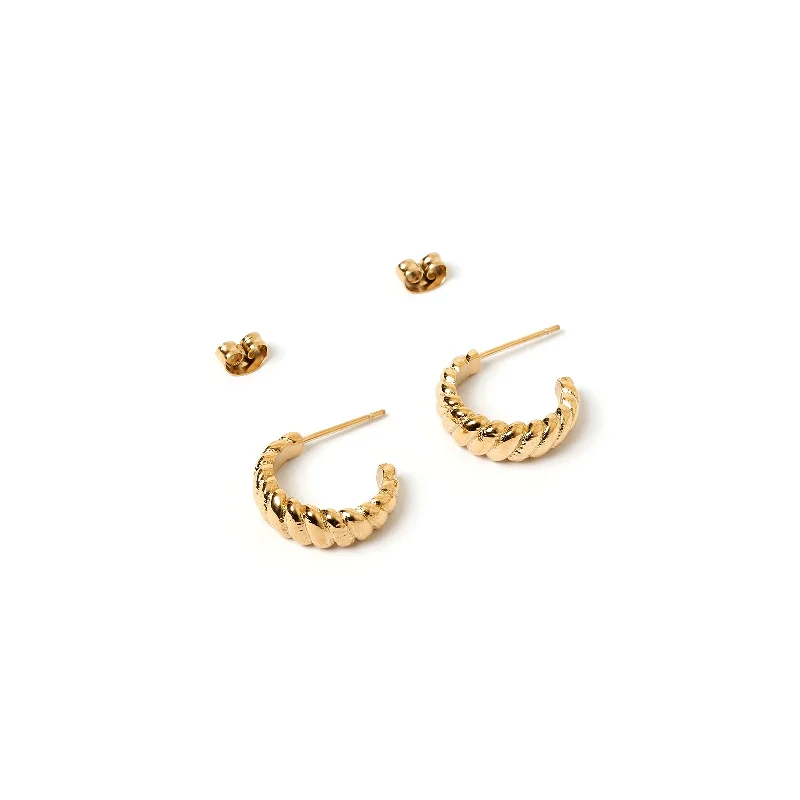 Best hoop earrings with matte finish for a sophisticated, understated design-Lulu Gold Hoop Earrings