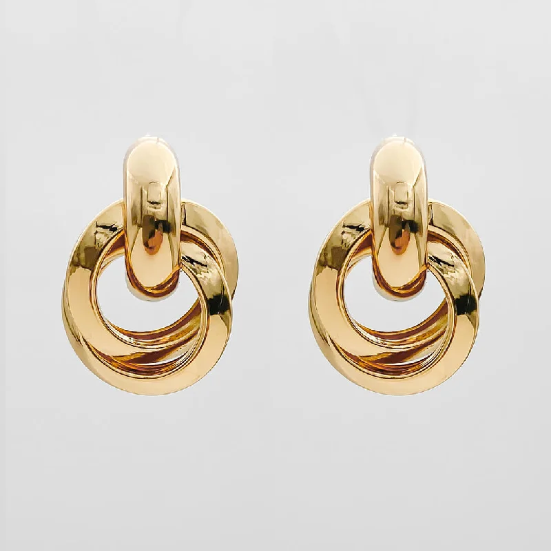 Best hoop earrings with crescent-shaped designs for a bold, moon-inspired style-Nadia Knot Knocker Earrings