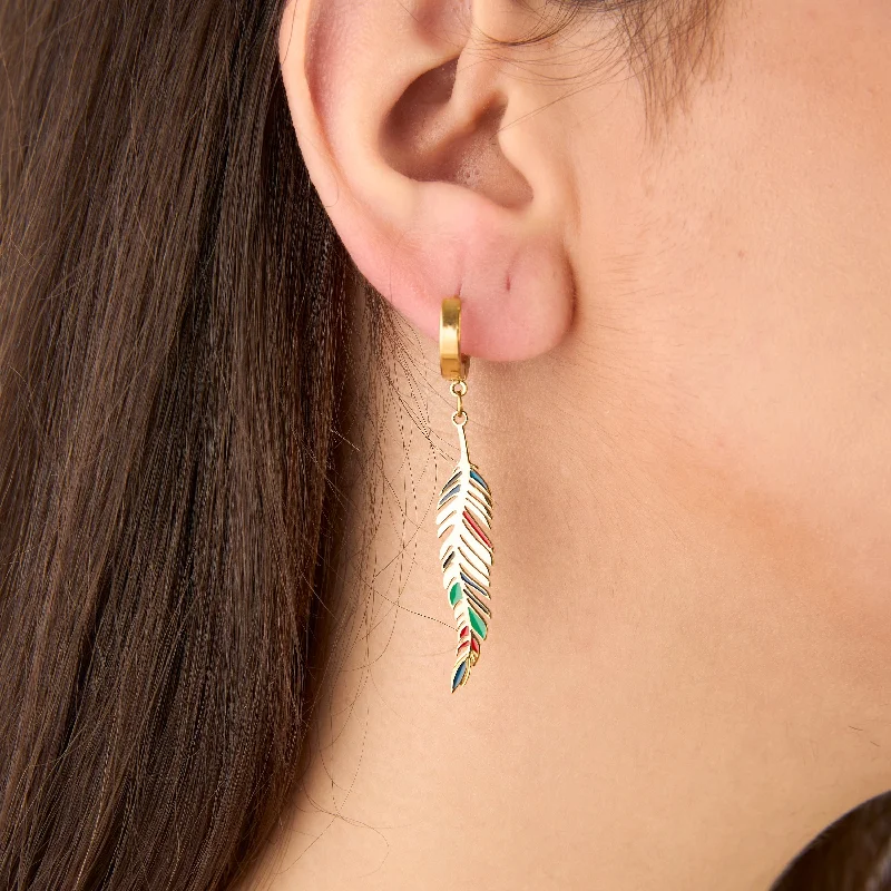 Hoop earrings with a matte finish for a sleek and sophisticated appearance-Jagged Spikes