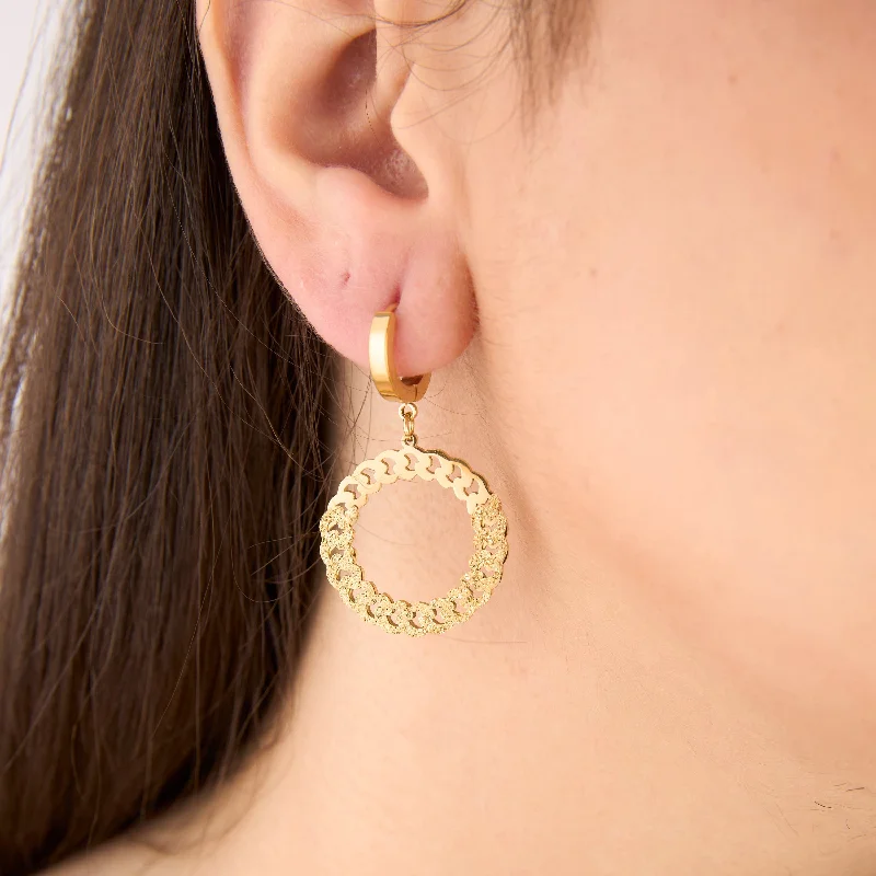 Best hoop earrings with custom engravings for a personalized and meaningful gift-Riverstone Radiance