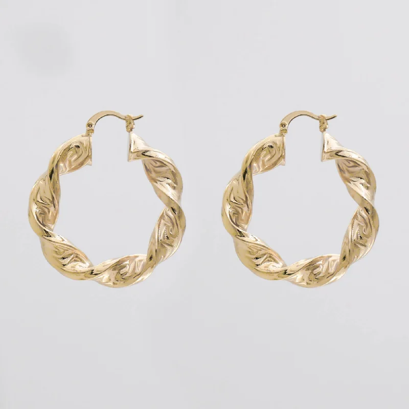 Best hoop earrings with vintage-style detailing for a nostalgic and timeless look-Sofia Thick Twisted Hoops