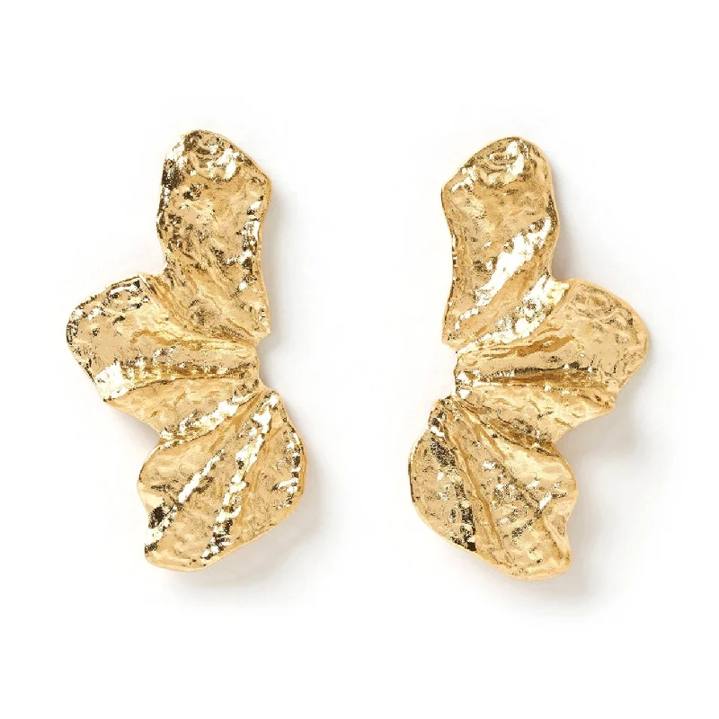 Hoop earrings with open designs for a modern, lighthearted vibe-Stassia Gold Earrings