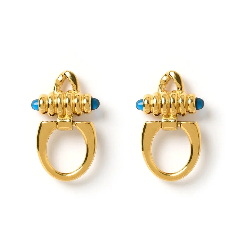 Best hoop earrings with satin ribbons for a soft, feminine appearance-Tauba Gold Earrings