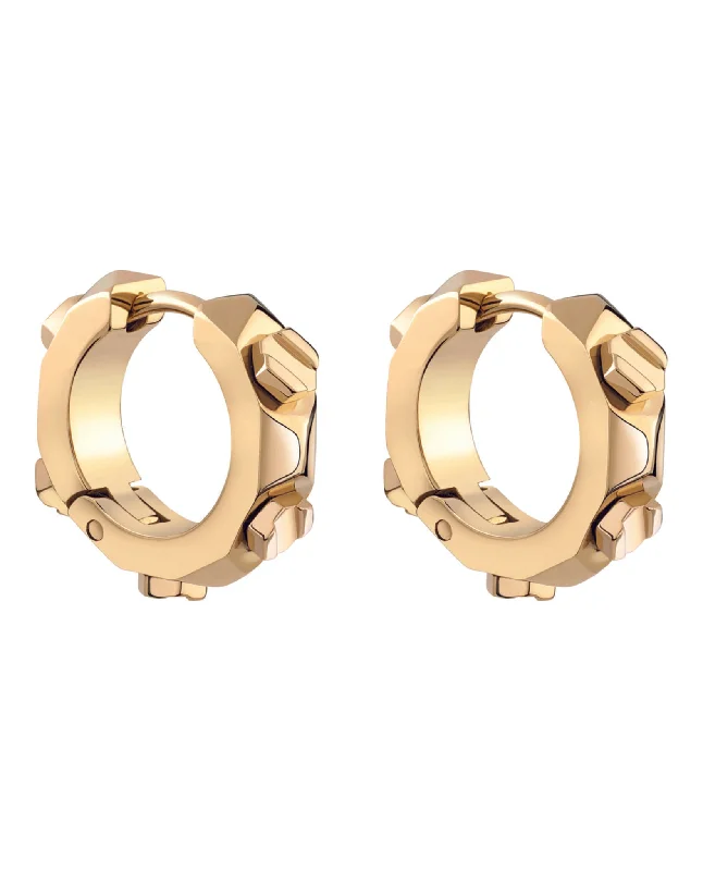 Medium hoop earrings for an everyday look with the perfect balance of style-The Plein Cuff Hoop Earrings