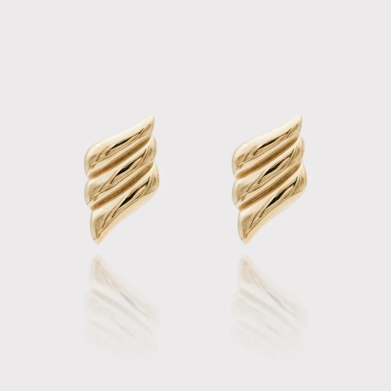 Best hoop earrings with satin ribbons for a soft, feminine appearance-Zaya Earrings