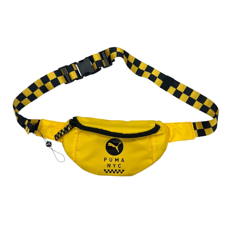 Handle bags with rugged canvas for outdoors -Belt Bag By Puma In Yellow, Size:Medium