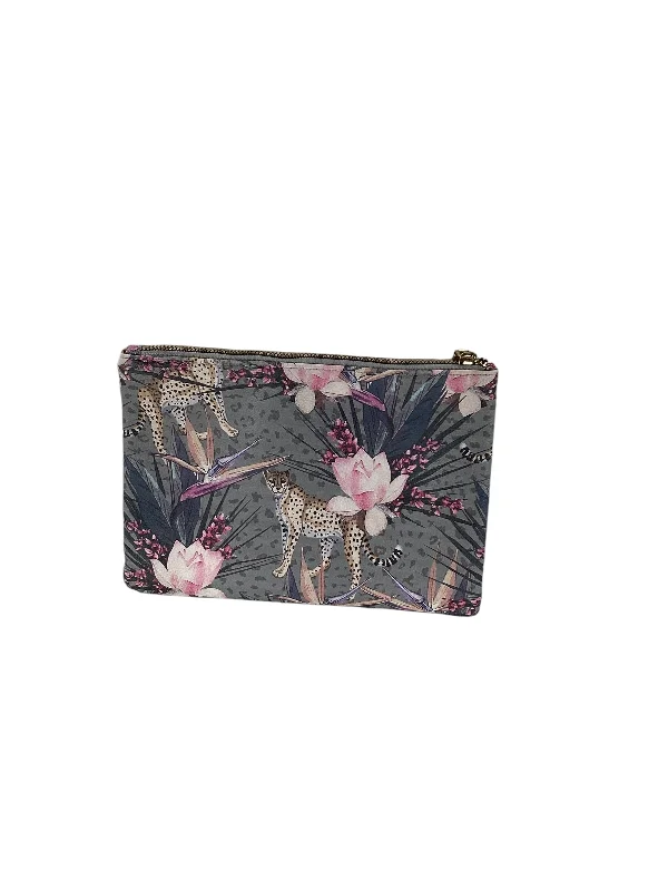 Handle bags with bright florals for cheer -Clutch By Betsey Johnson, Size: Medium