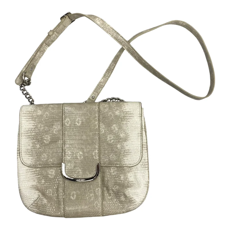 Handle bags with bold stripes for trendiness -Crossbody By Nine West In Cream, Size:Medium