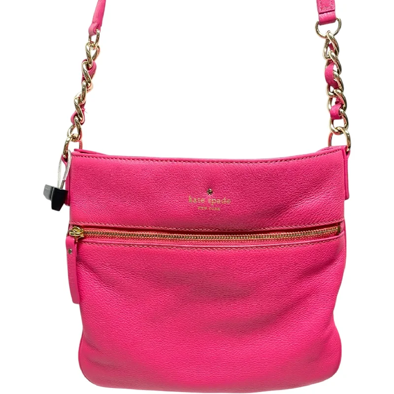 Handle bags with suede accents for texture -Crossbody Designer By Kate Spade, Size: Large