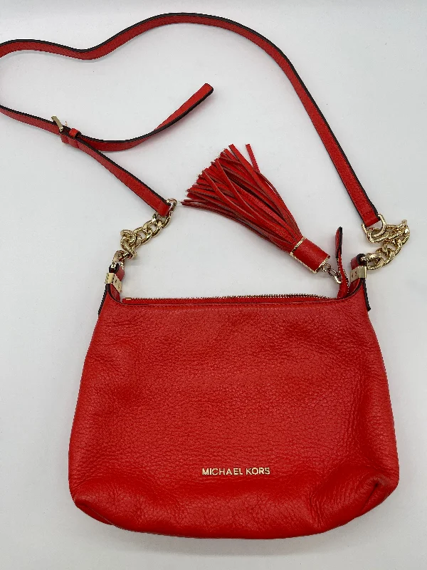 Handle bags with reinforced stitching for durability -Crossbody Designer By Michael Kors, Size: Small