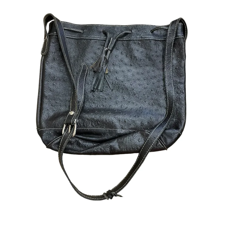 Handle bags with bold text for statements -Crossbody Leather By Unisa, Size: Large