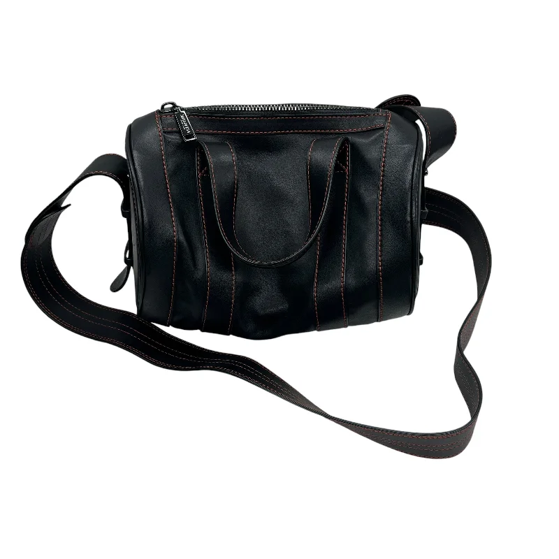 Handle bags with sleek silhouettes for fashion -Crossbody Leather By Worth Ny In Black, Size:Medium