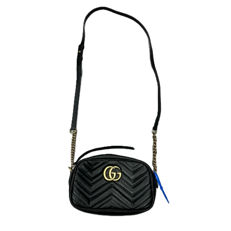 Designer handle bags with luxury logo detailing -Crossbody Luxury Designer By Gucci, Size: Medium