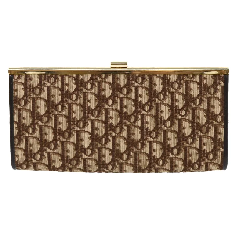 Handle bags with thick handles for support -Dior Diorama (Pochette)  Canvas Clutch Bag (Pre-Owned)