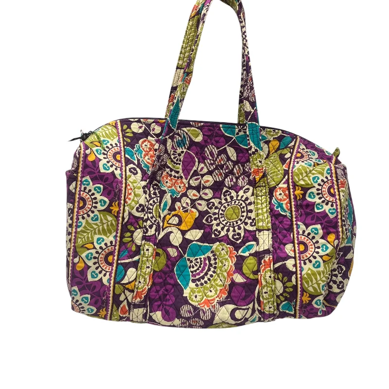 Handle bags with multi-color weaves for vibrancy -Duffle And Weekender By Vera Bradley In Purple, Size:Medium