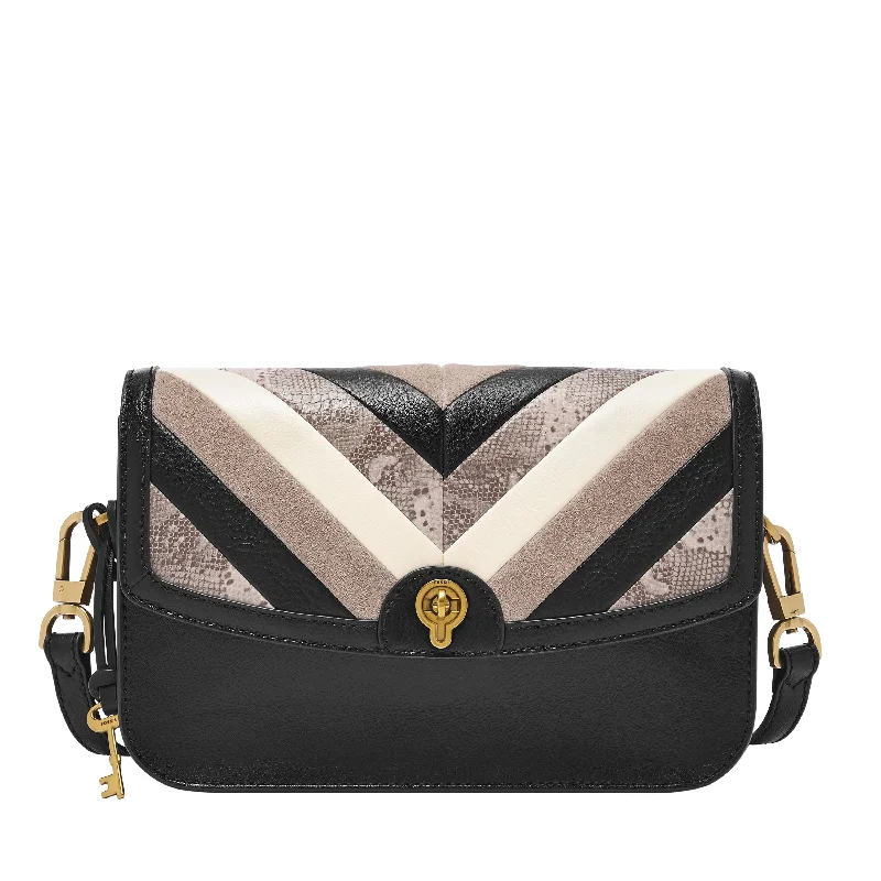 Handle bags with modern logos for branding -Fossil Women's Ainsley LiteHide Leather Crossbody