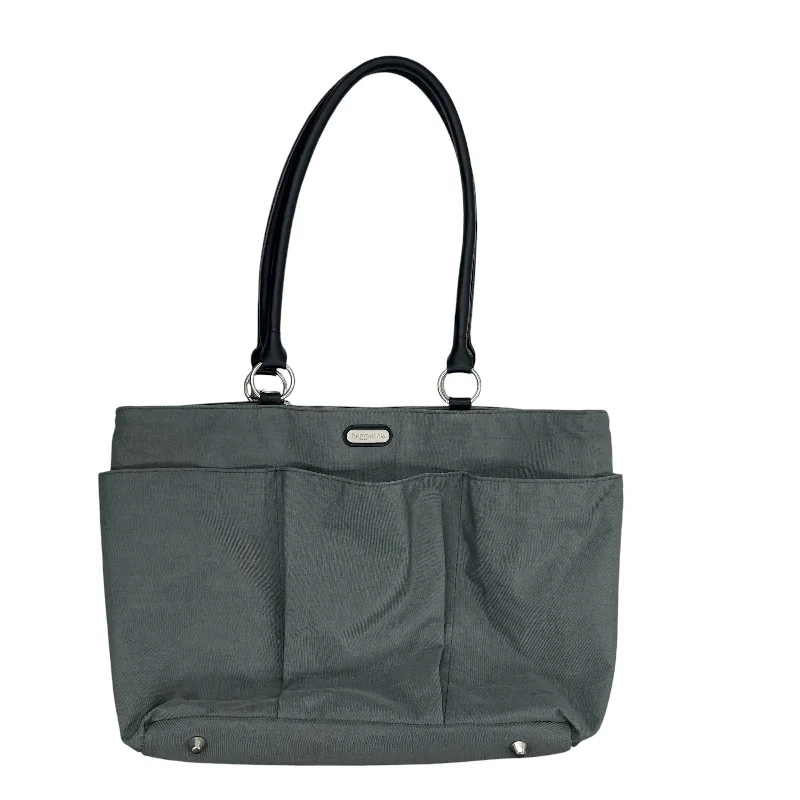 Handle bags with elegant gold-tone hardware -Handbag By Baggallini In Grey, Size:Large