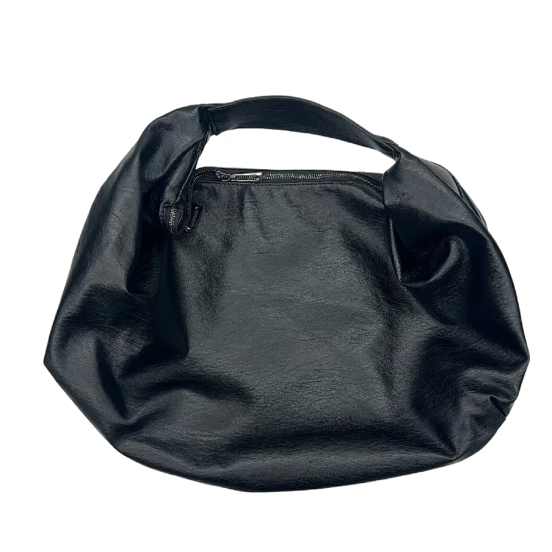 Vegan leather handle bags for eco-friendly chic -Handbag By Clothes Mentor In Black, Size:Large