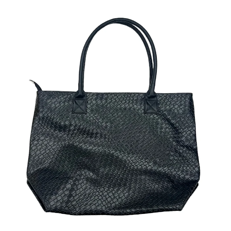 Handle bags with drawstring accents for style -Handbag By Clothes Mentor In Black, Size:Large