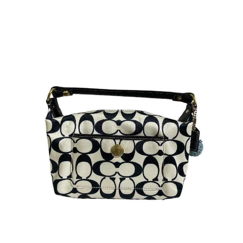 Handle bags with bright accents for pop -Handbag Designer By Coach In Cream, Size:Small