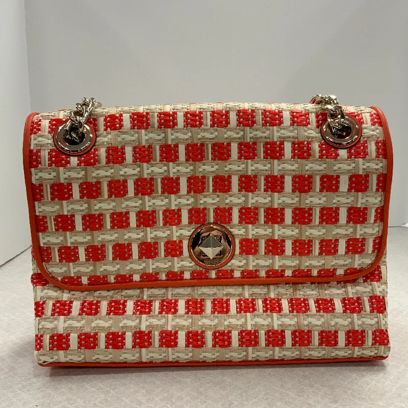 Handle bags with geometric patterns for modernity -Handbag Designer By Kate Spade, Size: Medium