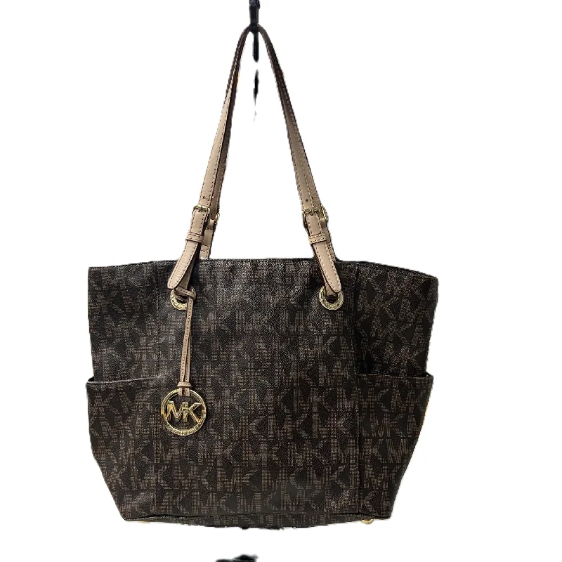 Handle bags with rugged canvas for outdoors -Handbag Designer By Michael Kors, Size: Large