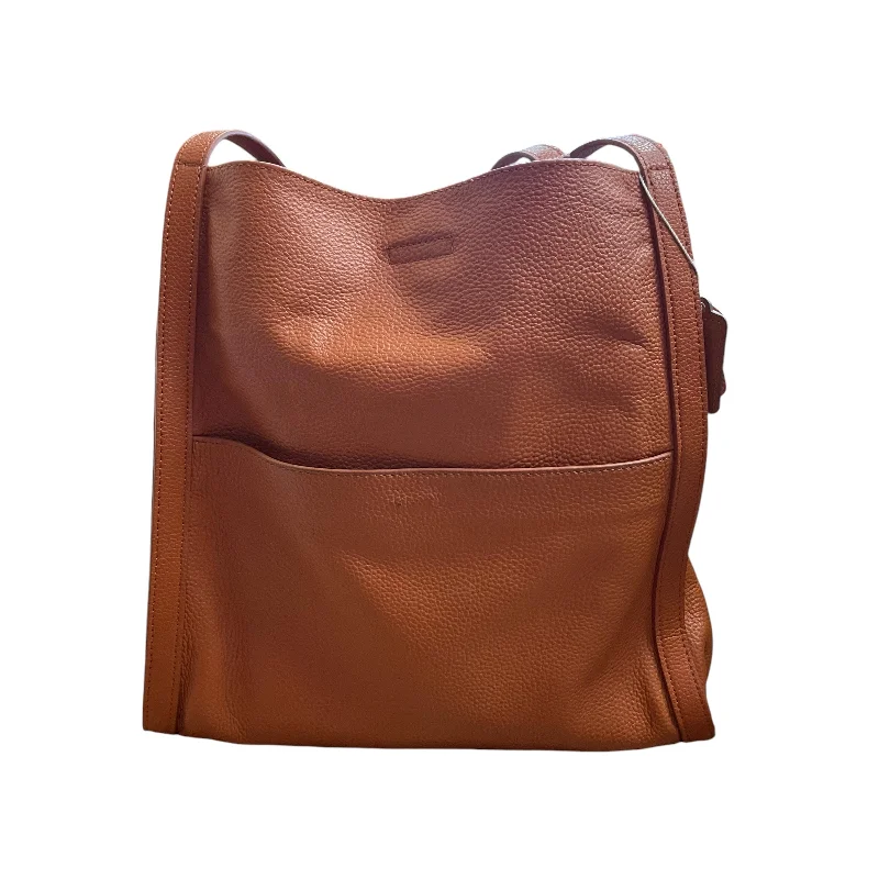 Handle bags with suede accents for texture -Handbag Leather By Clothes Mentor, Size: Large