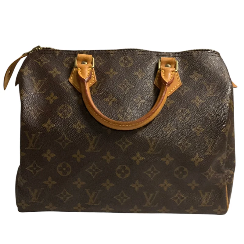 Handle bags with perforated details for style -Handbag Luxury Designer By Louis Vuitton, Size: Medium