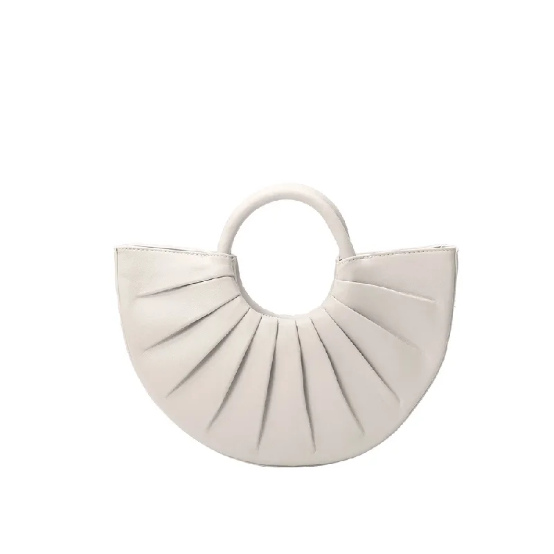 Handle bags with modern cutouts for style -Karlie Bone Small Top Handle Bag