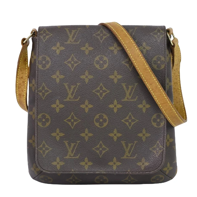 Vegan leather handle bags for eco-friendly chic -Louis Vuitton Musette Salsa  Canvas Shoulder Bag (Pre-Owned)