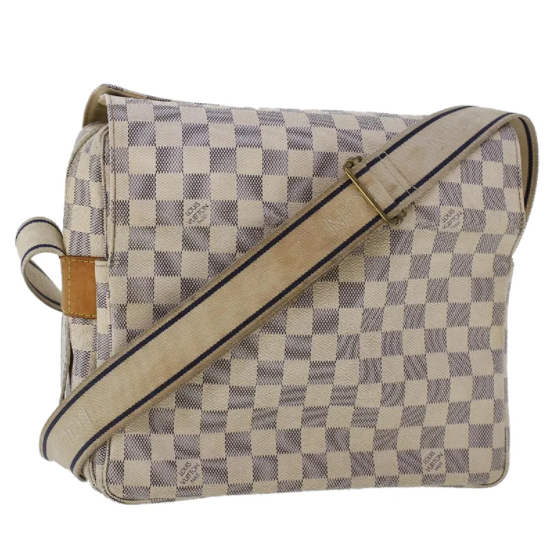 Leather handle bags for elegant daily carry -Louis Vuitton Naviglio  Canvas Shoulder Bag (Pre-Owned)