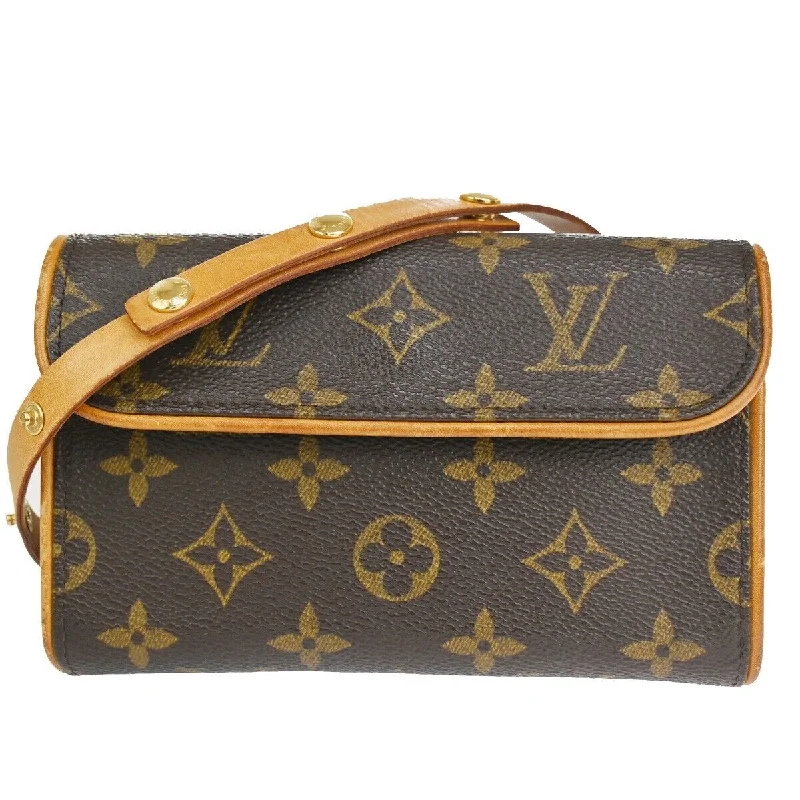 Handle bags with bold logos for branding -Louis Vuitton Pochette Florentine  Canvas Clutch Bag (Pre-Owned)