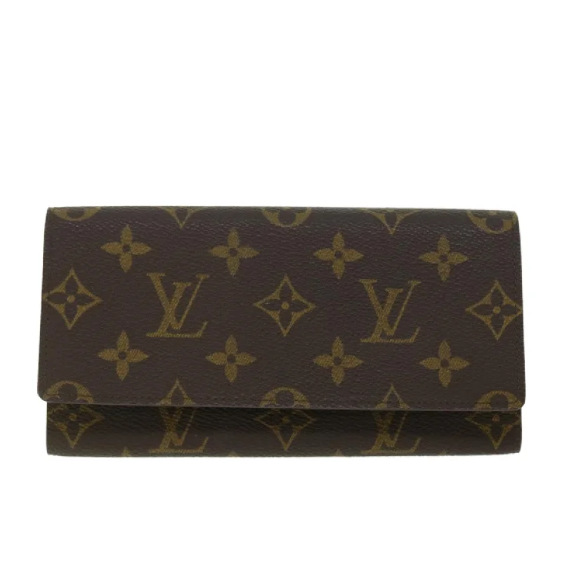 Handle bags with chevron designs for trend -Louis Vuitton Porte Carte Cit Bifold  Canvas Wallet  (Pre-Owned)